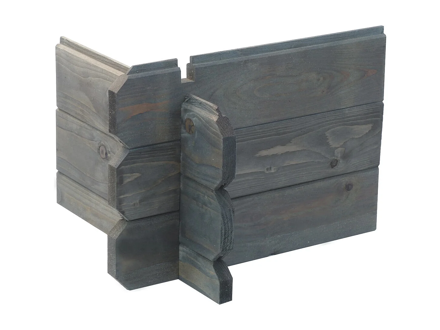 Abri de jardin en bois - 6m2 - 2,46x2,46m - Traité - Ep. 19mm - Couleur: gris - DOM280 - ALTANKA