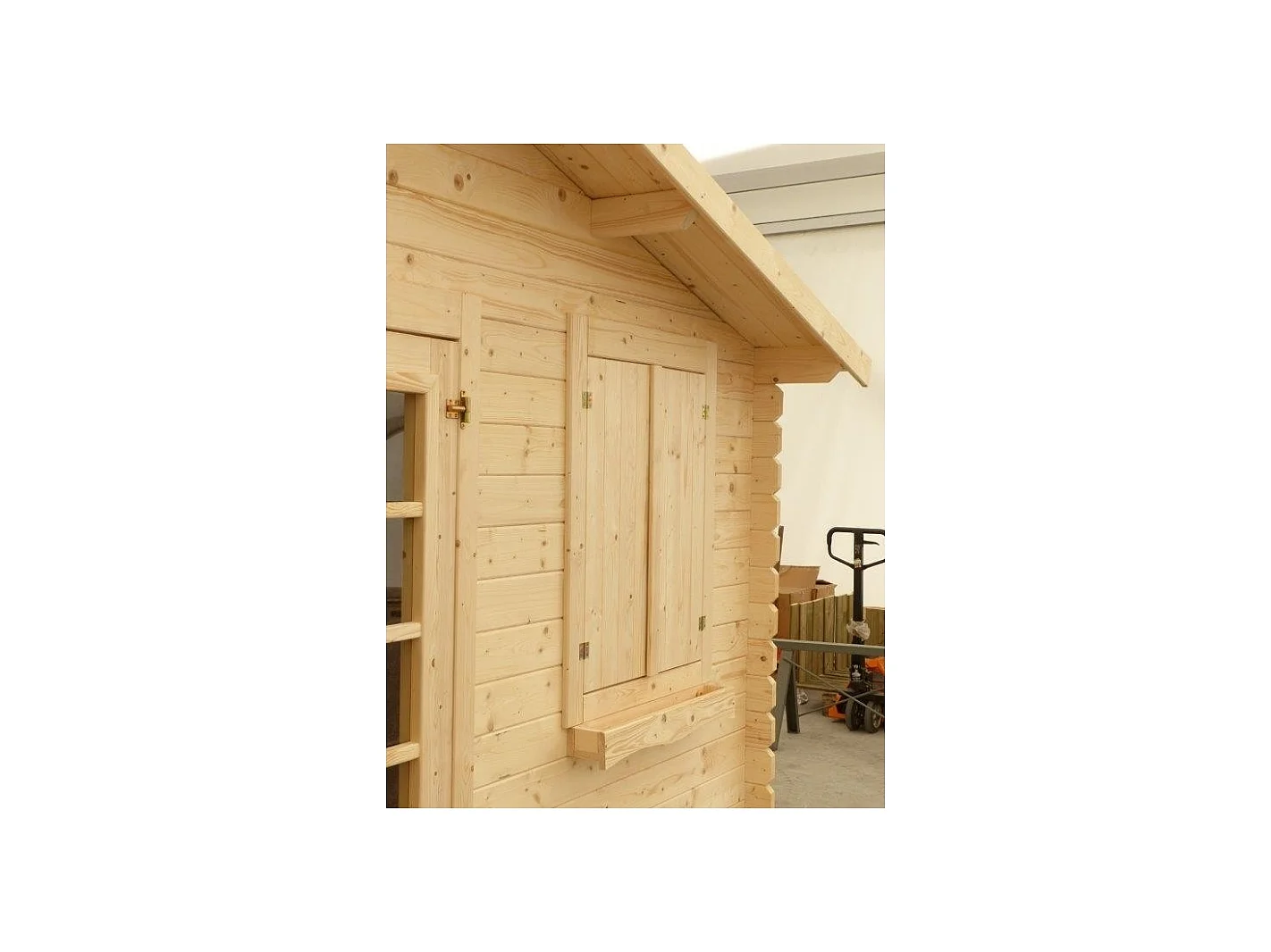 Casetta da giardino in legno - 12m2 - 4x3m - 28mm - colore: naturale - DOM137 - ALTANKA