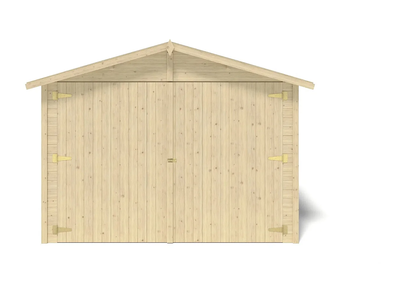 Garage in legno - 14.94m2 - 3.05x4.93m - 18mm - colore: naturale - GAR28 - ALTANKA