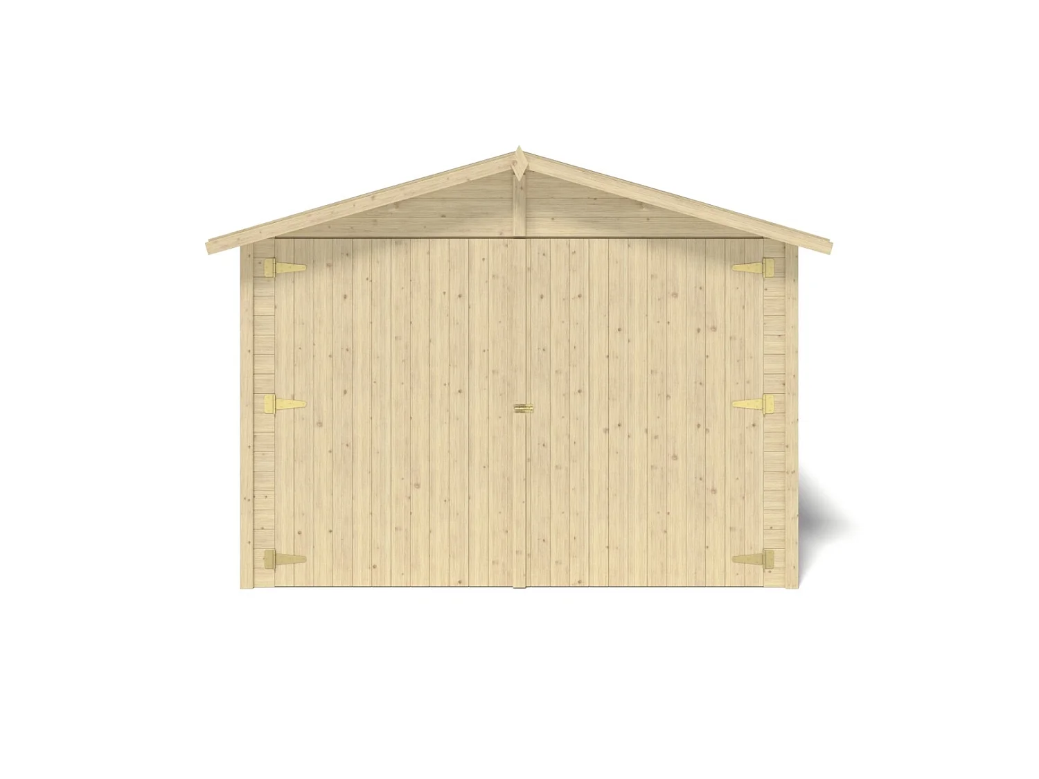 Garage in legno - 14.94m2 - 3.05x4.93m - 18mm - colore: naturale - GAR28 - ALTANKA