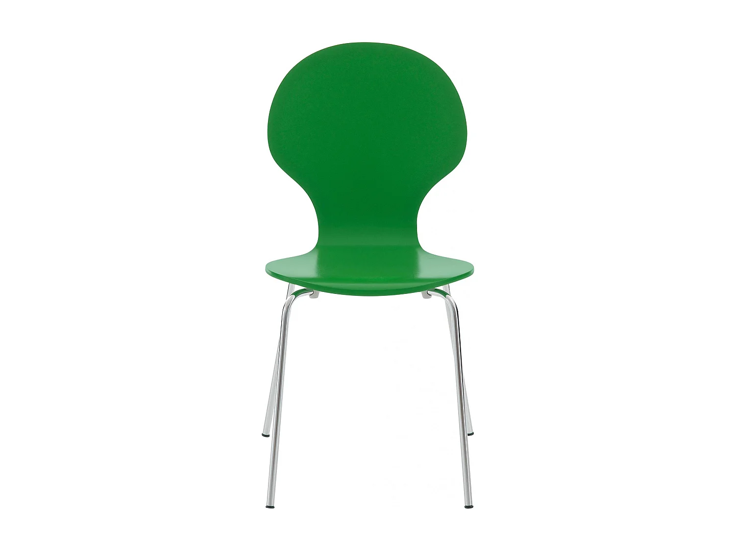 Chaise de conférence - Bois & Acier inoxydable - Vert - Diego