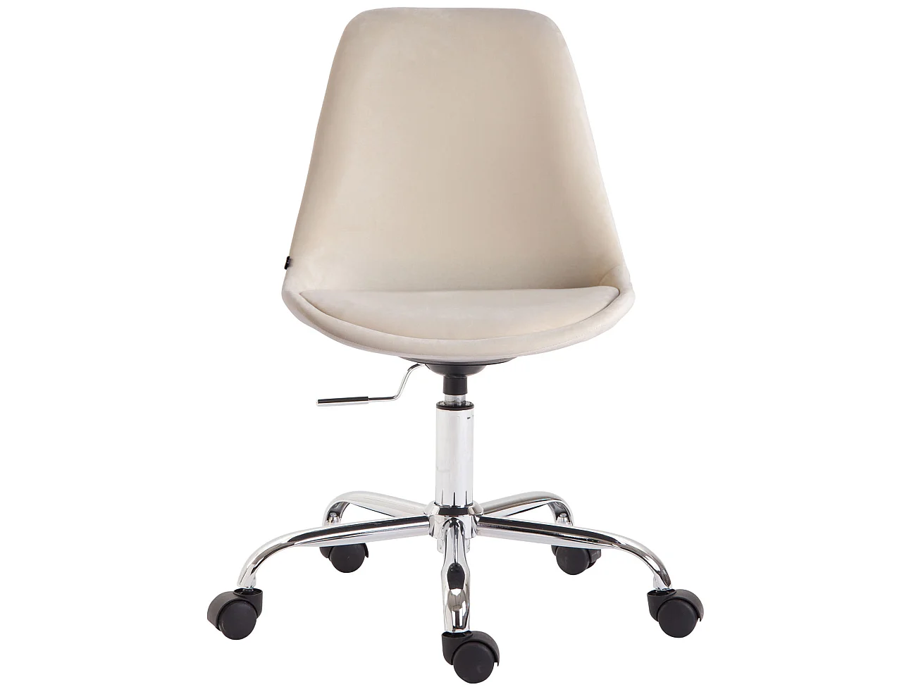 Chaise de bureau - Velours & Blanc - Crème - Toulouse