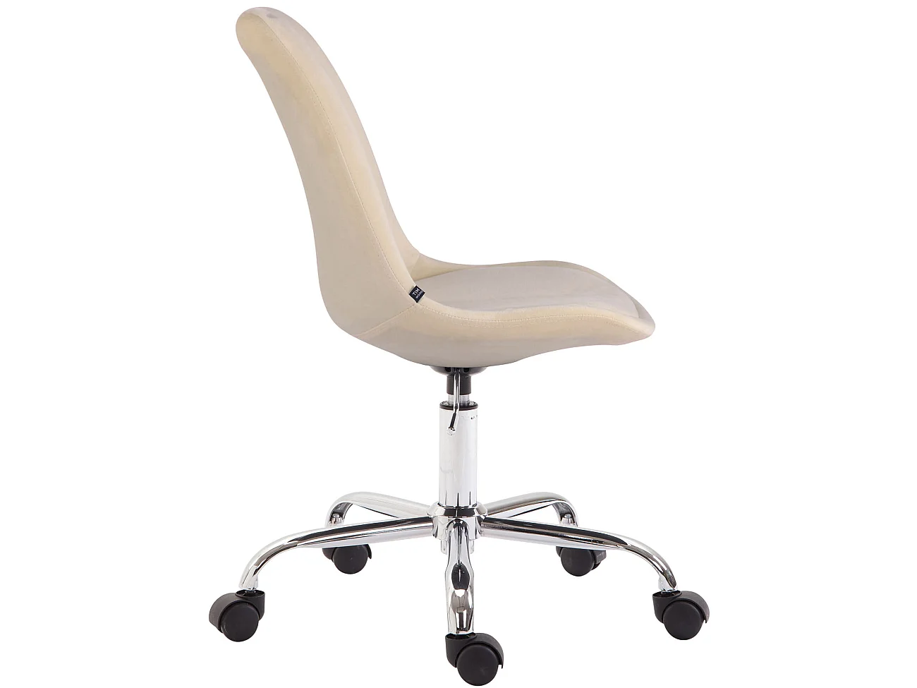 Chaise de bureau - Velours & Blanc - Crème - Toulouse