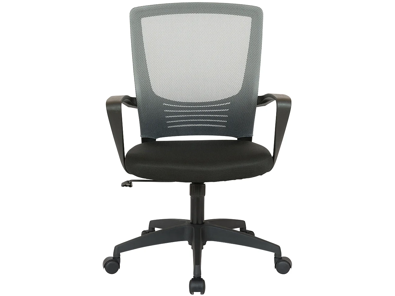 Bureaustoel - Kunstleer & Kunststof - zwart/grijs - Kampen