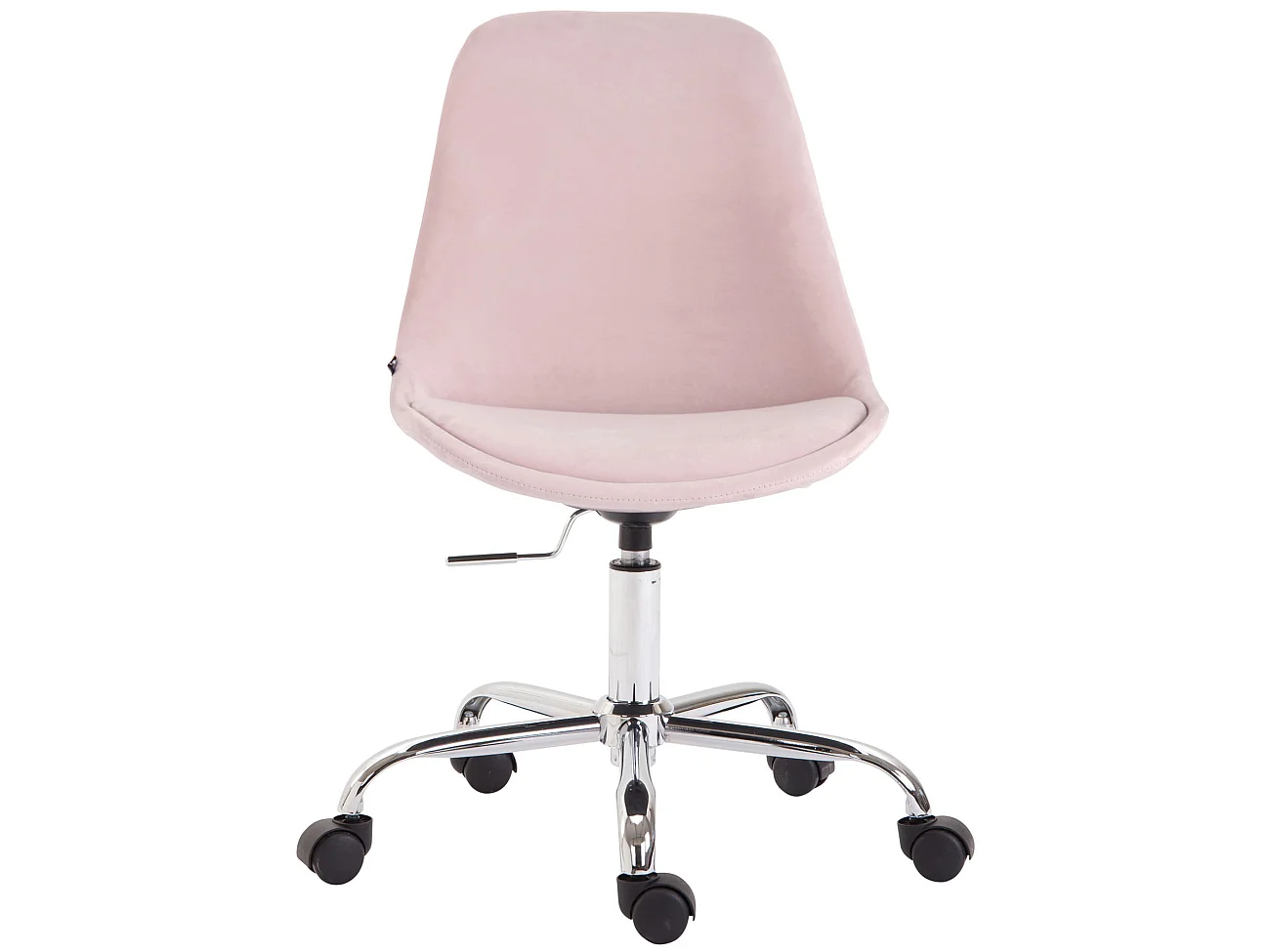 Chaise de bureau - Velours & Blanc - Rose - Toulouse