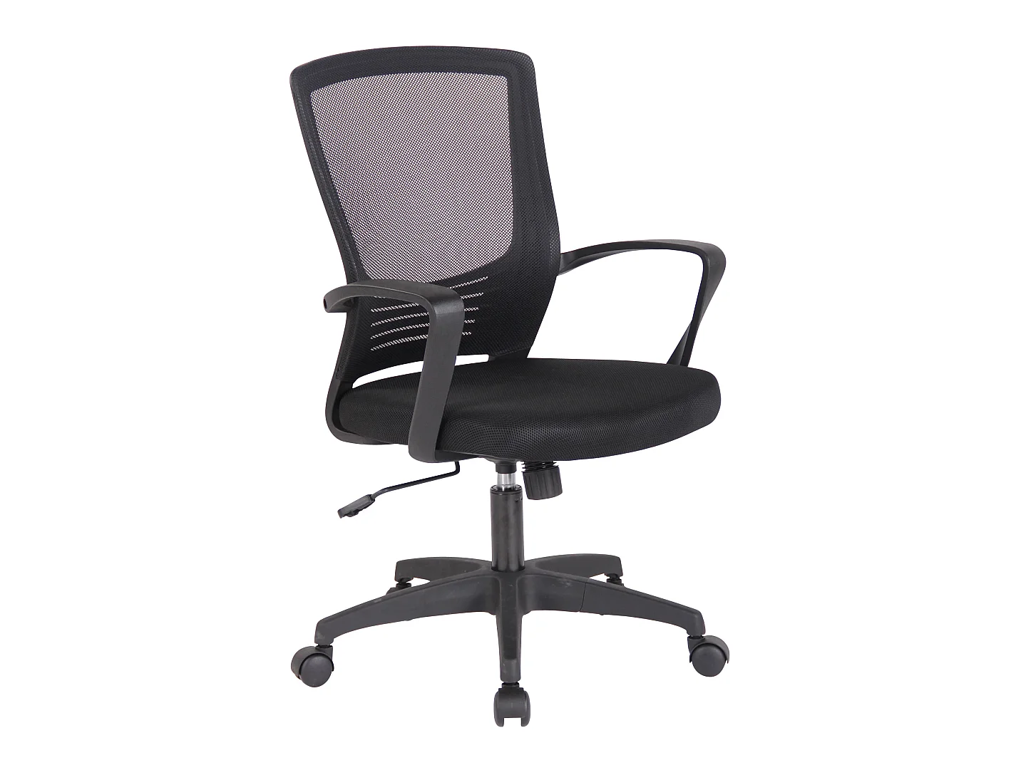 Chaise de bureau - Similicuir & Antique clair - Noir / Noir - Kampen