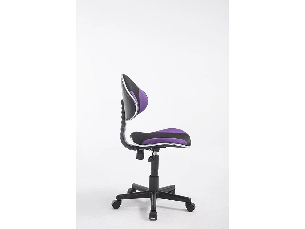 Chaise de bureau - Microfibre & Plastique - Violet - Bastian