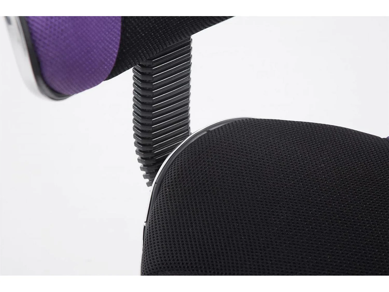 Chaise de bureau - Microfibre & Plastique - Violet - Bastian