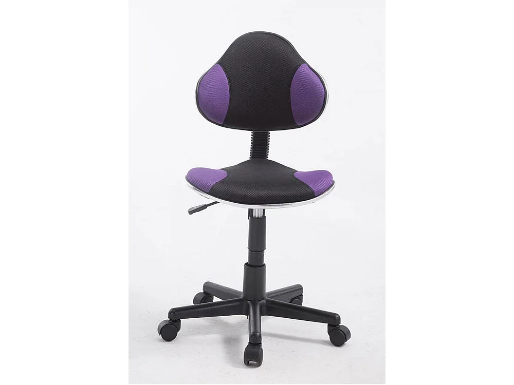 Chaise de bureau - Microfibre & Plastique - Violet - Bastian