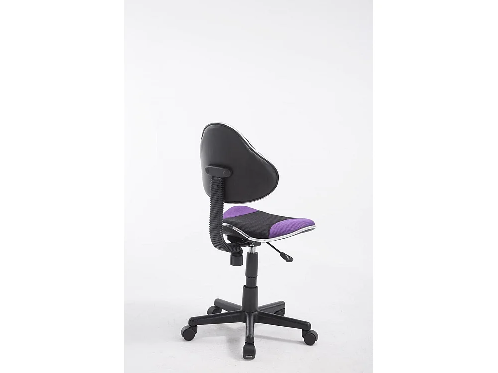 Chaise de bureau - Microfibre & Plastique - Violet - Bastian