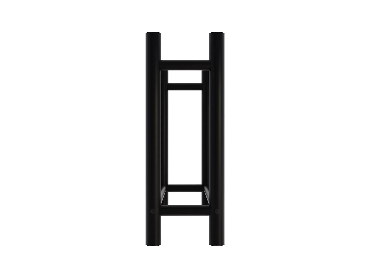 Etagère bois de cheminée - Métal - 30x80x80 cm - Noir - Medya