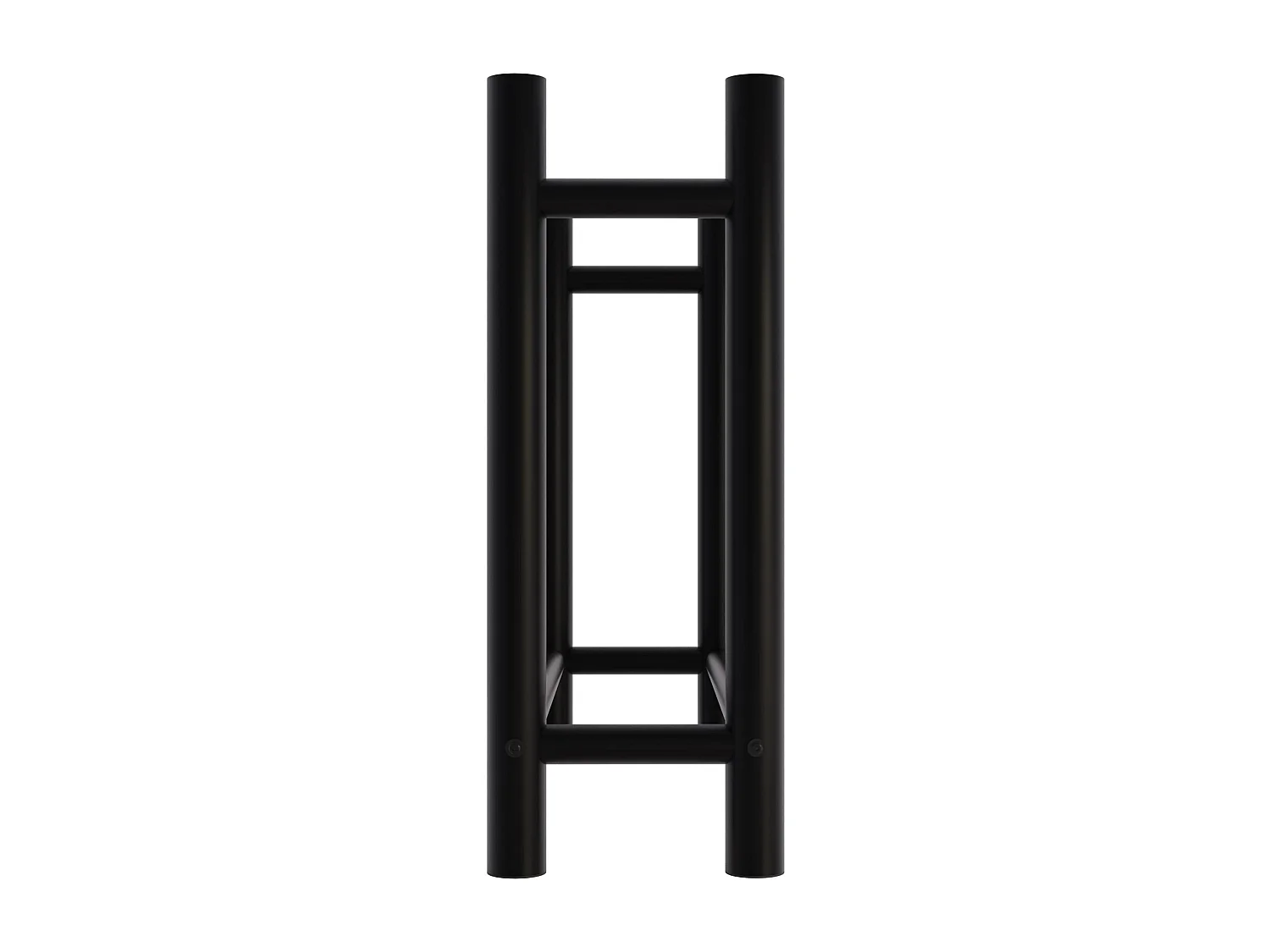 Etagère bois de cheminée - Métal - 30x80x80 cm - Noir - Medya