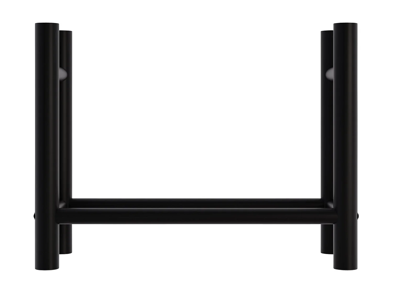 Brandhoutrek  - Metalen - 30x80x60 cm - zwart - Medya