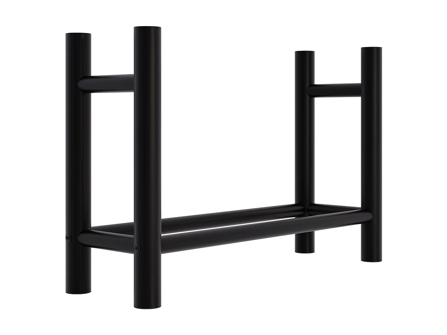 Brandhoutrek  - Metalen - 30x80x60 cm - zwart - Medya