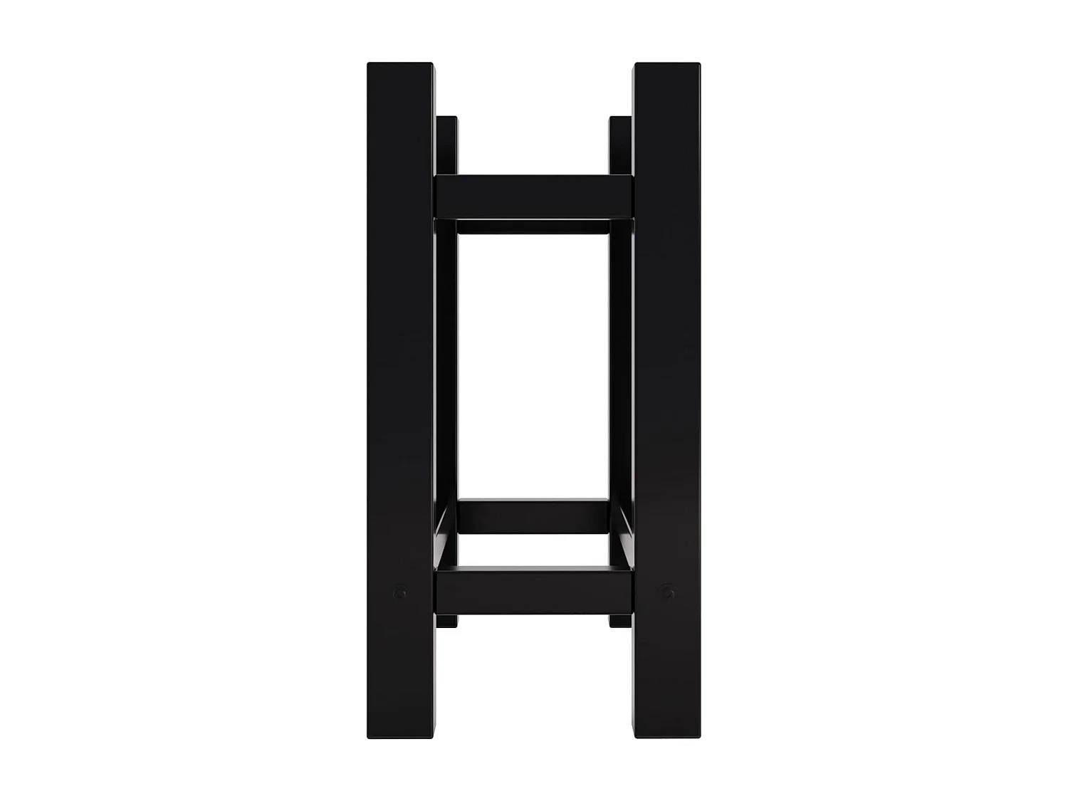 Kaminholzregal - Metall - 30x60x60 cm - schwarz - Medya