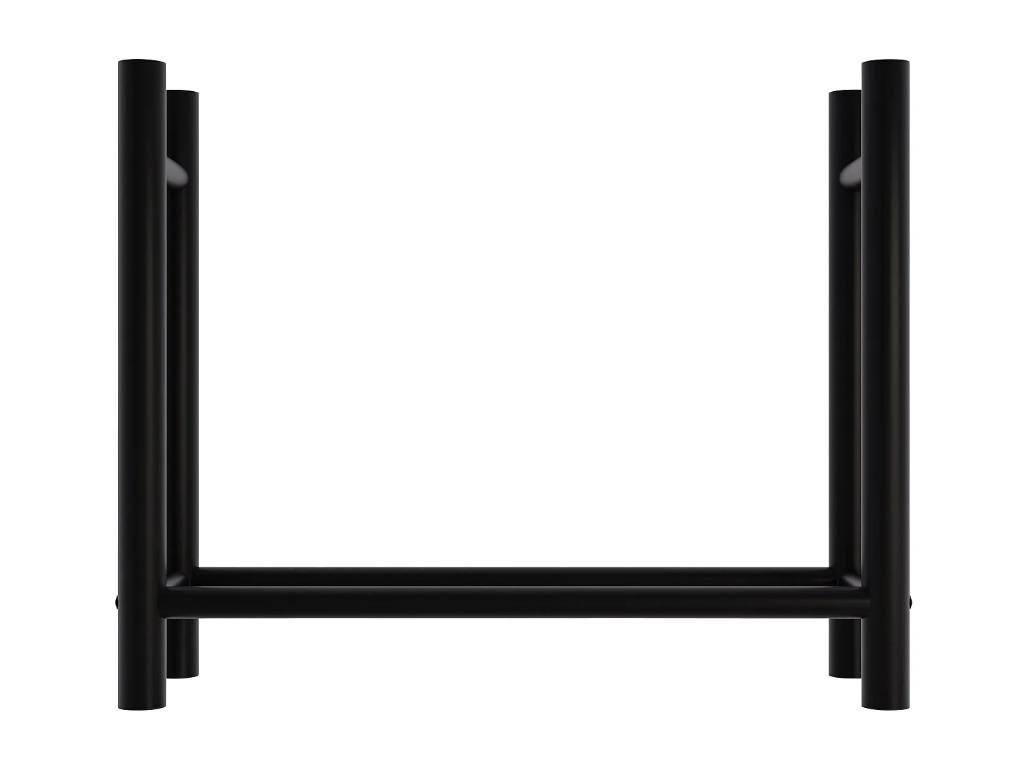 Kaminholzregal - Metall - 30x100x80 cm - schwarz - Medya