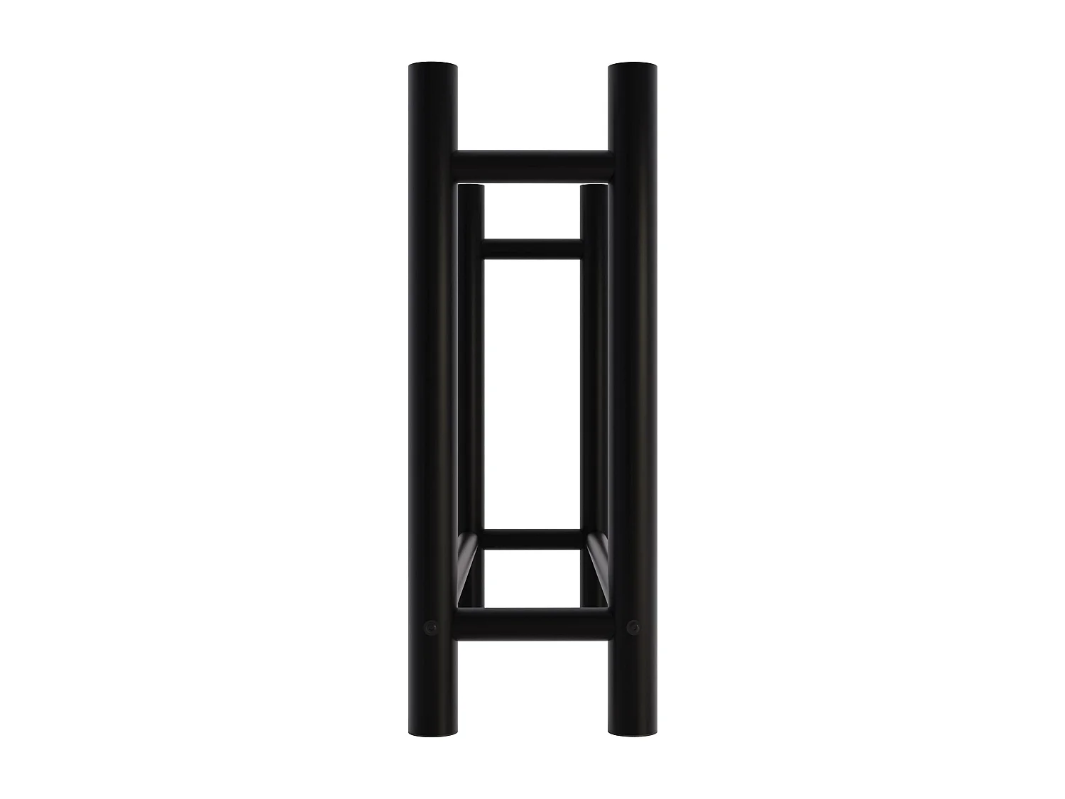 Etagère bois de cheminée - Métal - 30x100x80 cm - Noir - Medya
