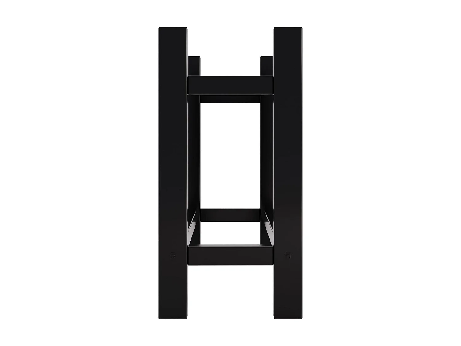 Brandhoutrek  - Metalen - 30x80x60 cm - zwart - Medya