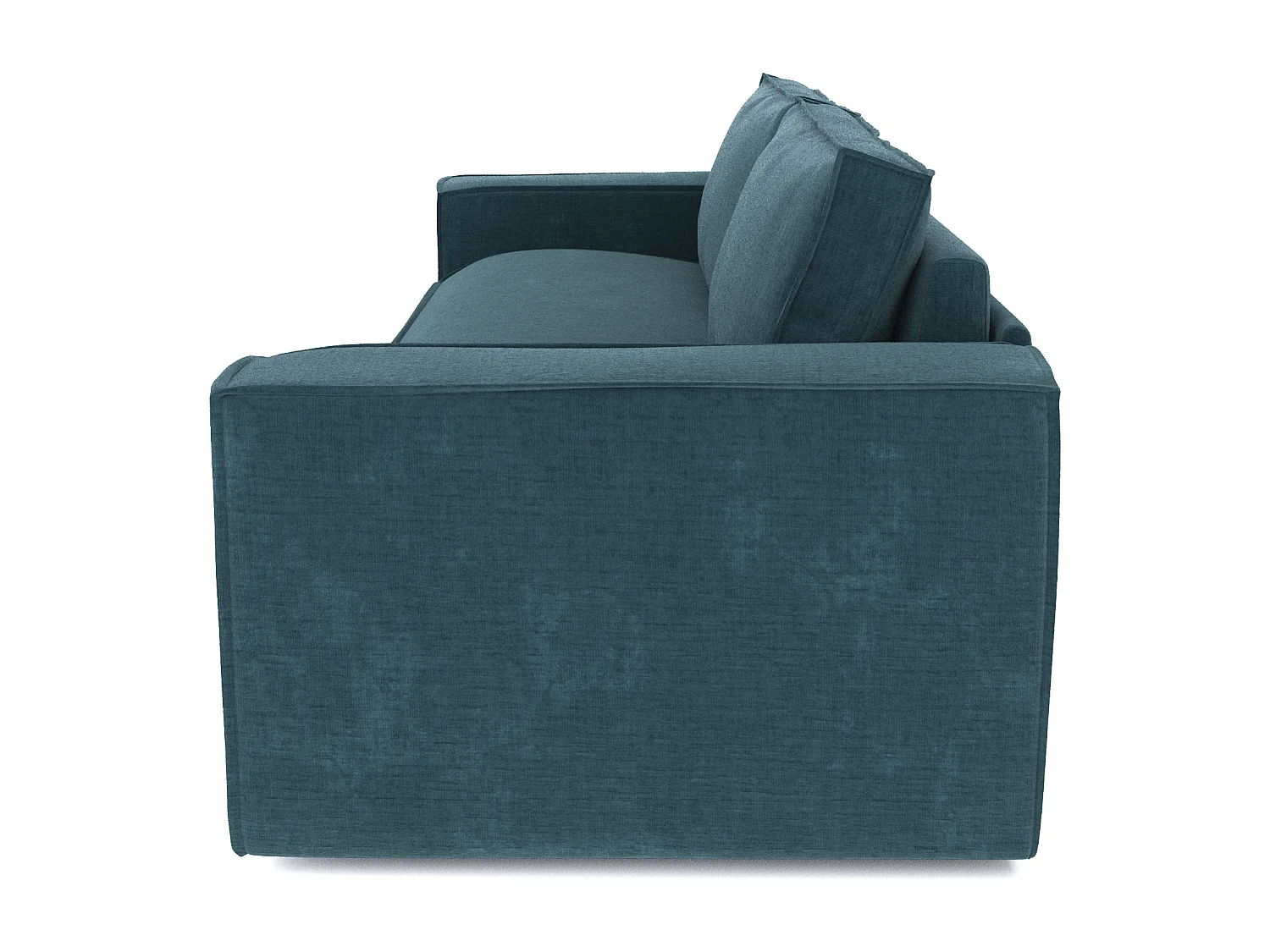 Canapé convertible express dunlopillo velours à motifs bleu 160cm