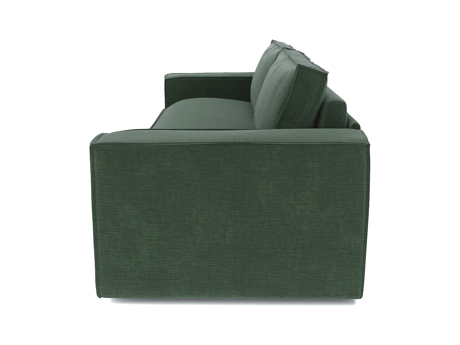 Canapé convertible express dunlopillo velours à motifs vert 160cm