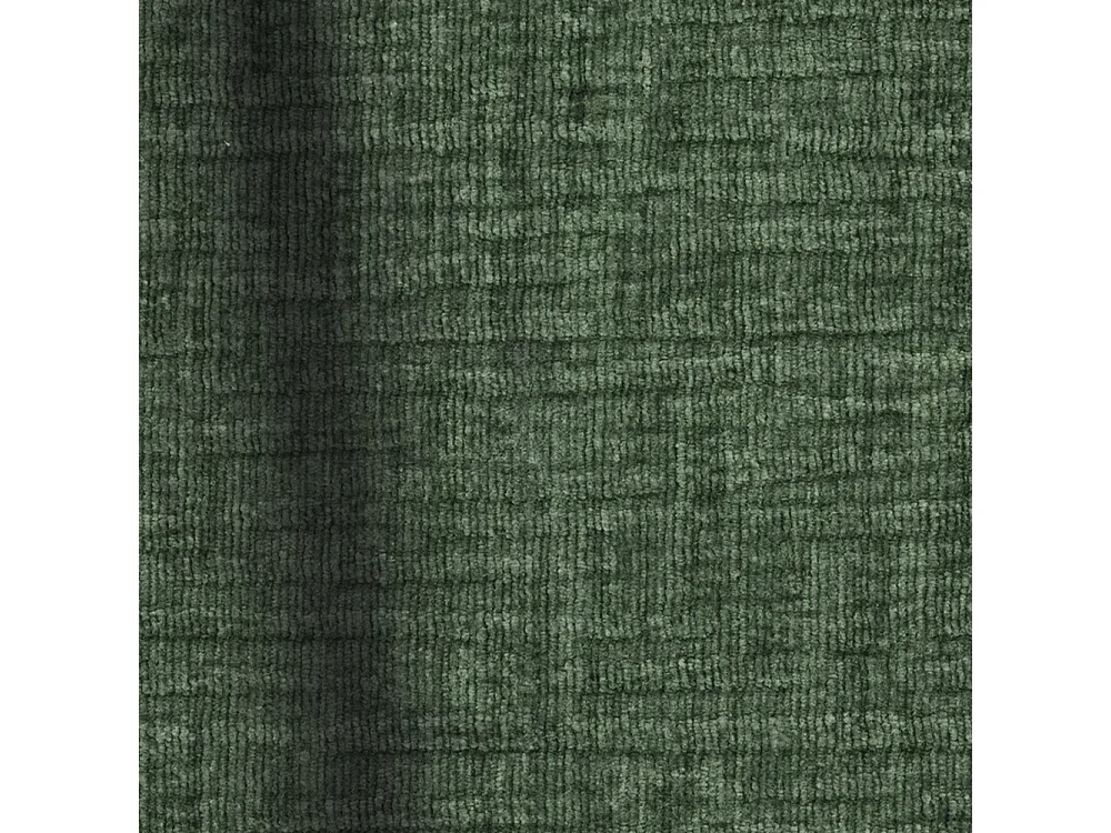 Canapé convertible angle droit dunlopillo velours à motifs vert 140cm JOAN