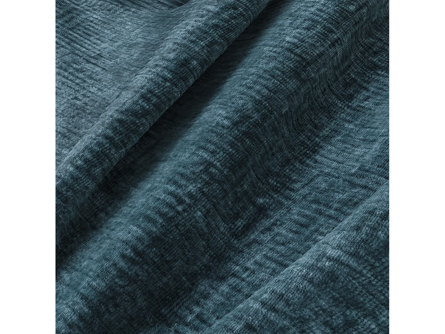 Canapé convertible express dunlopillo velours à motifs bleu 140cm JOAN