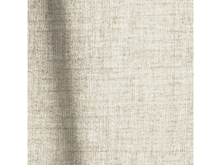 Canapé convertible angle droit dunlopillo velours à motifs crème 140cm JOAN