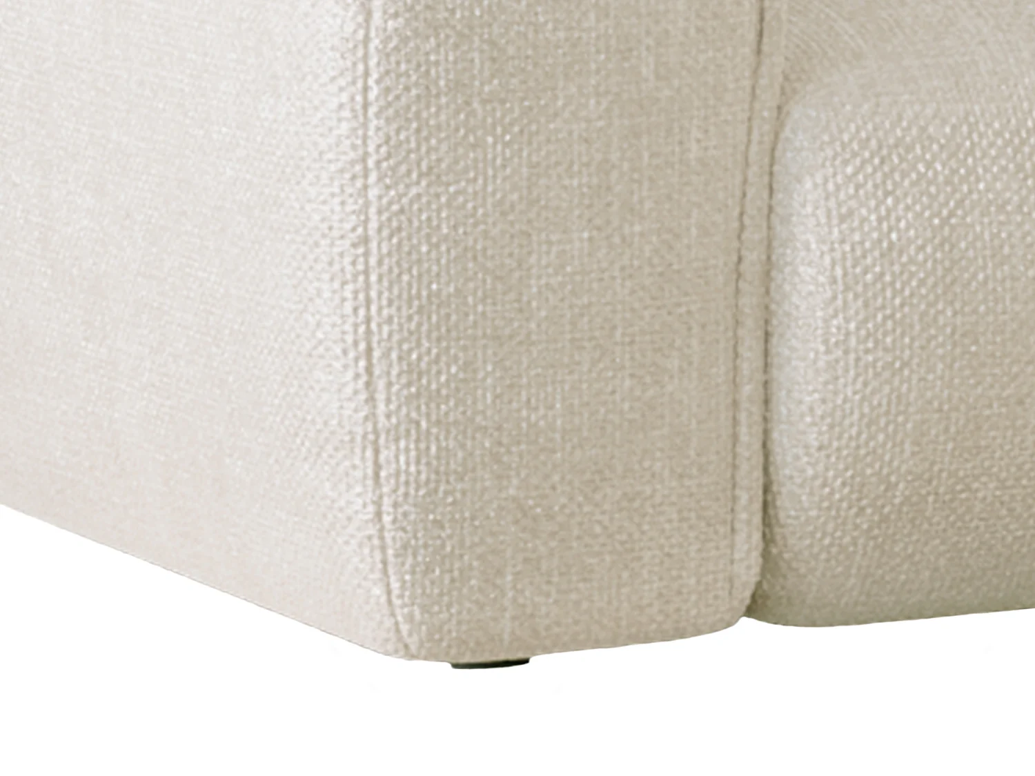 Kanapa 3-osobowa rozkładana typu express z beżową teksturowaną tapicerką - POGNIA