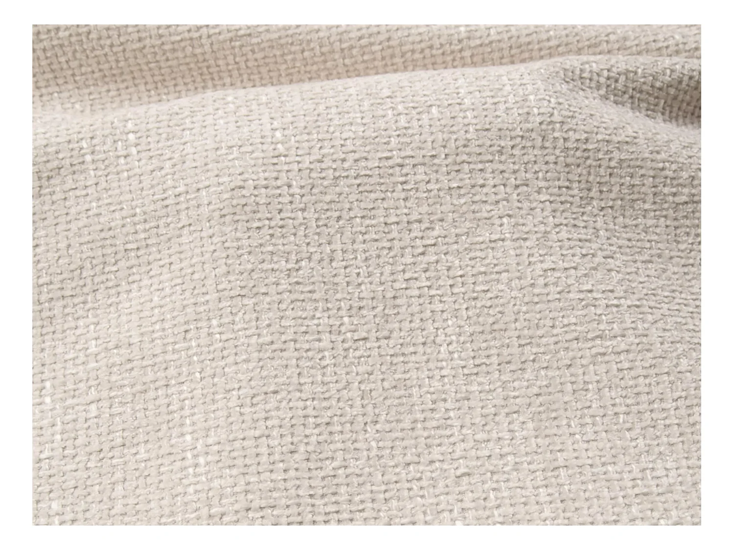 Sofa 3-Sitzer mit Matratze - Strukturstoff - Beige - POGNIA