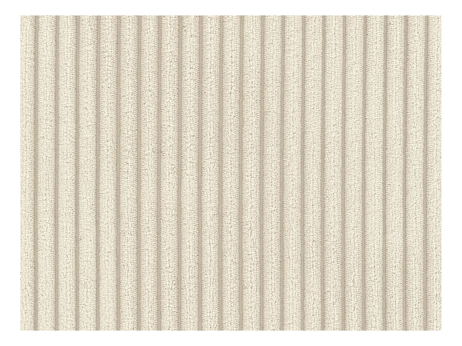 Canapé 4 places convertible express en velours côtelé beige - Matelas 13 cm mémoire de forme POGNIA