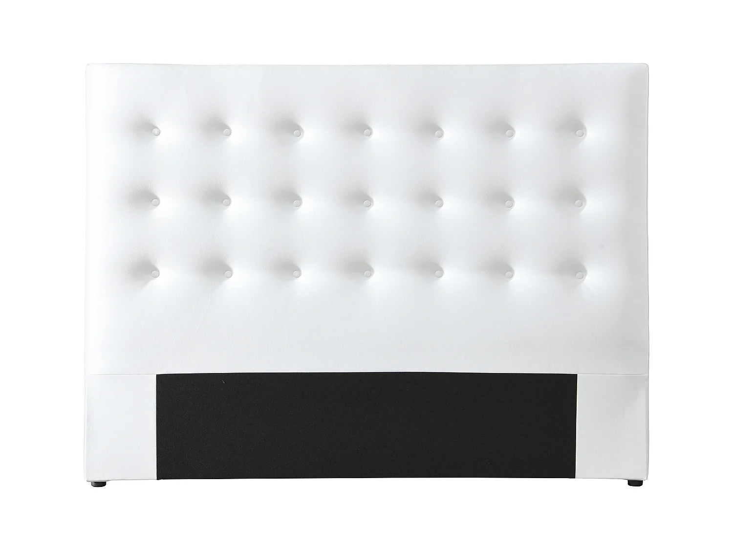 Tête de lit capitonnée 160 cm - Simili - Blanc - FRANCESCO