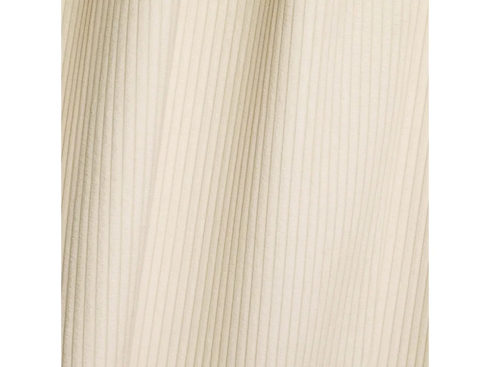 Canapé convertible angle gauche dunlopillo velours côtelé crème 140cm JOAN