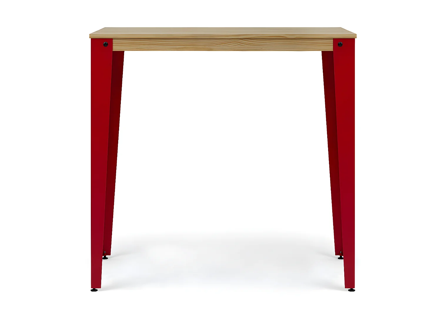 Table Mange debout Lunds 60X160x110cm  Rouge-Naturel. Box Furniture