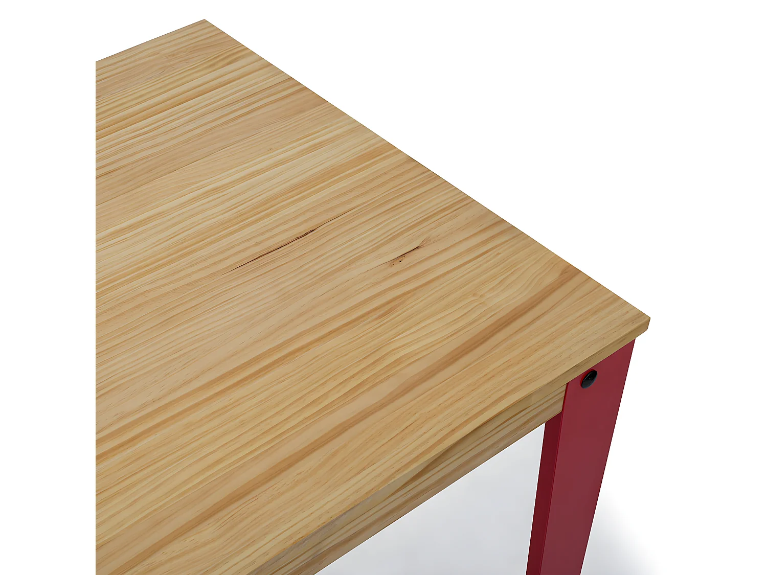 Table Mange debout Lunds 70X70x110cm  Rouge-Naturel. Box Furniture
