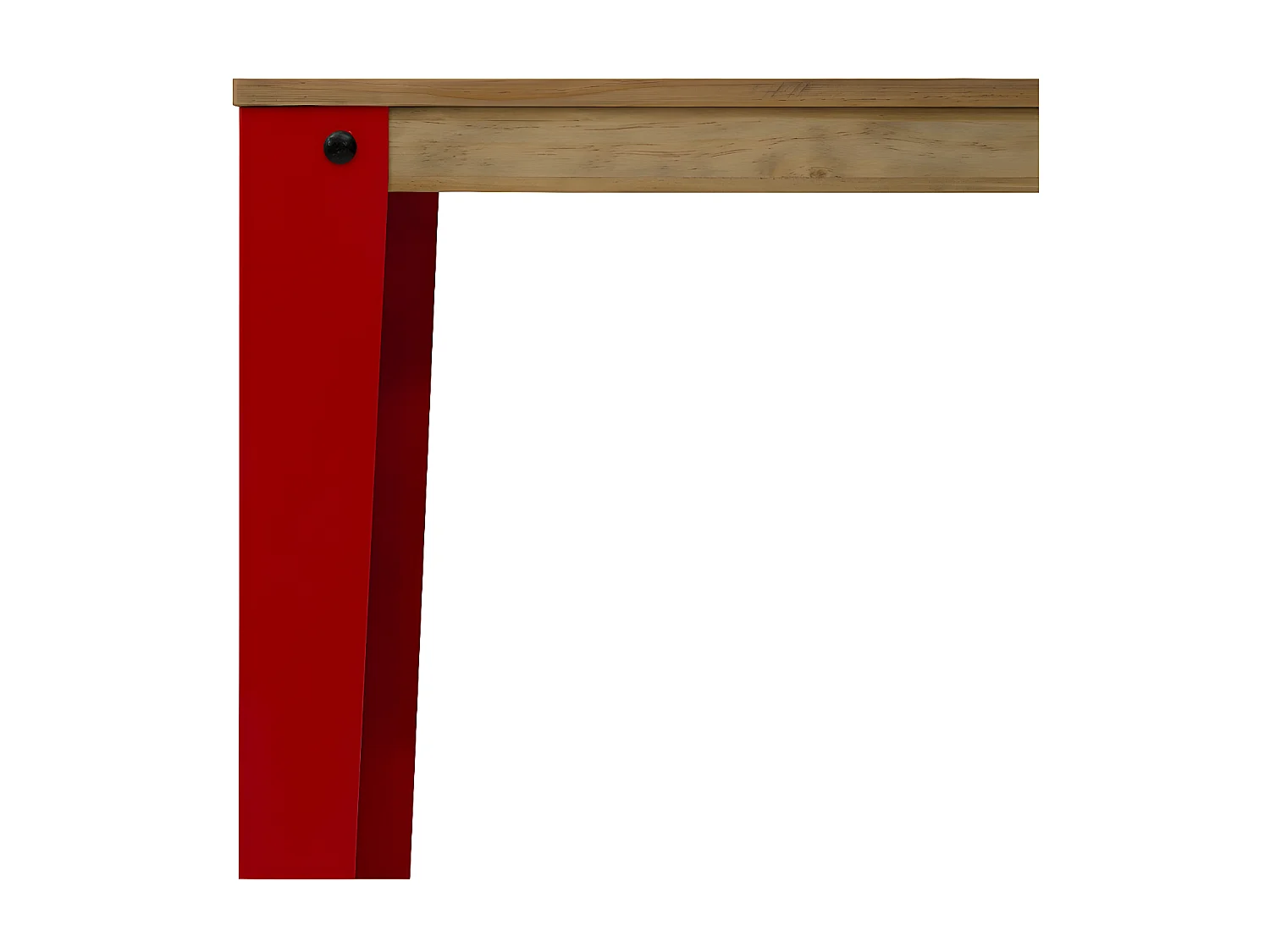 Mesa de Bar Lunds estilo industrial  60x100x110cm vermelho – Envelhido