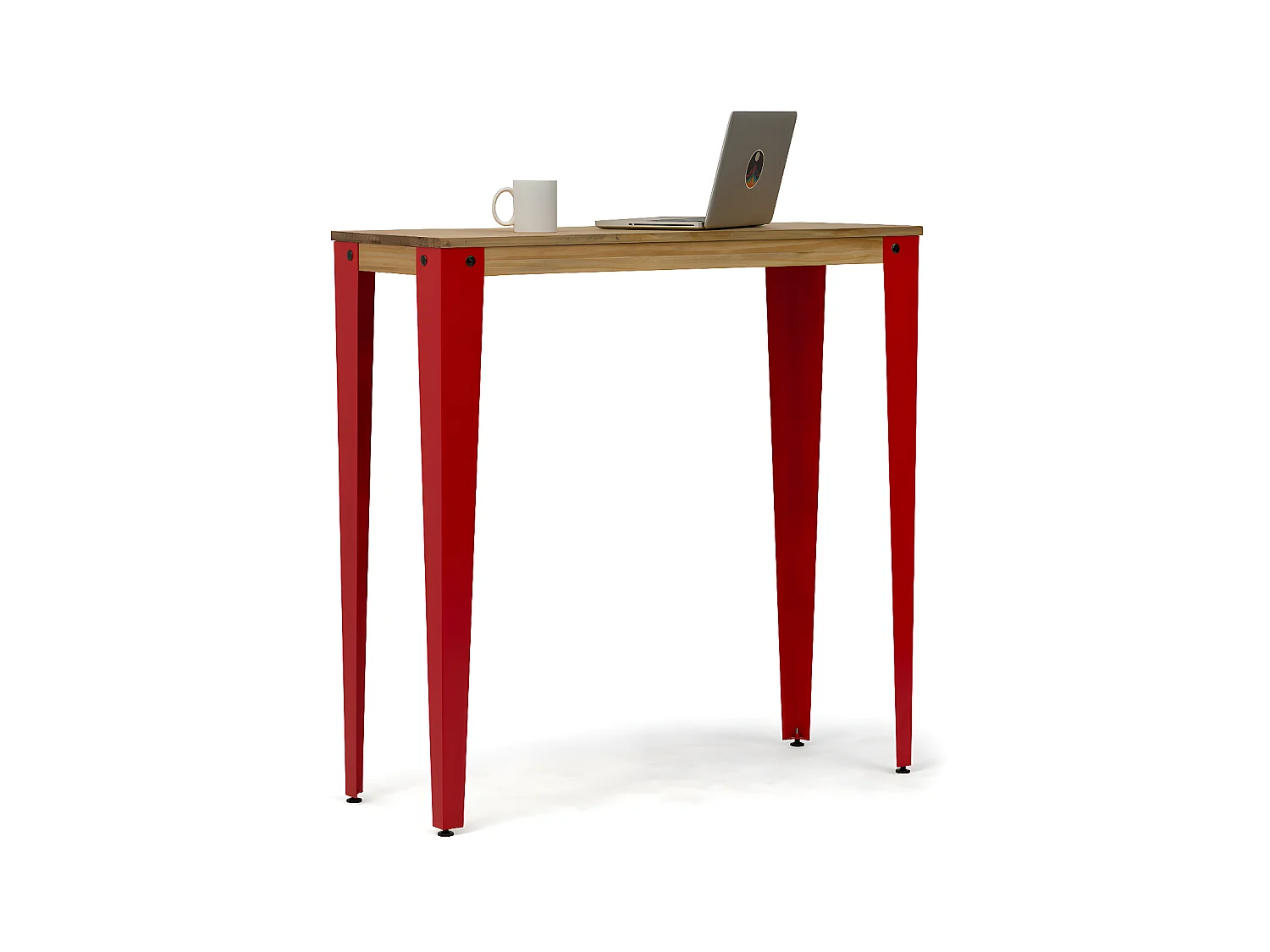 Table Mange debout Lunds 40x140x110cm  Rouge-Vieilli. Box Furniture