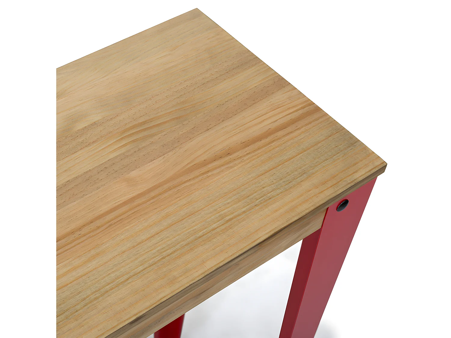 Table Mange debout Lunds 40x140x110cm  Rouge-Vieilli. Box Furniture