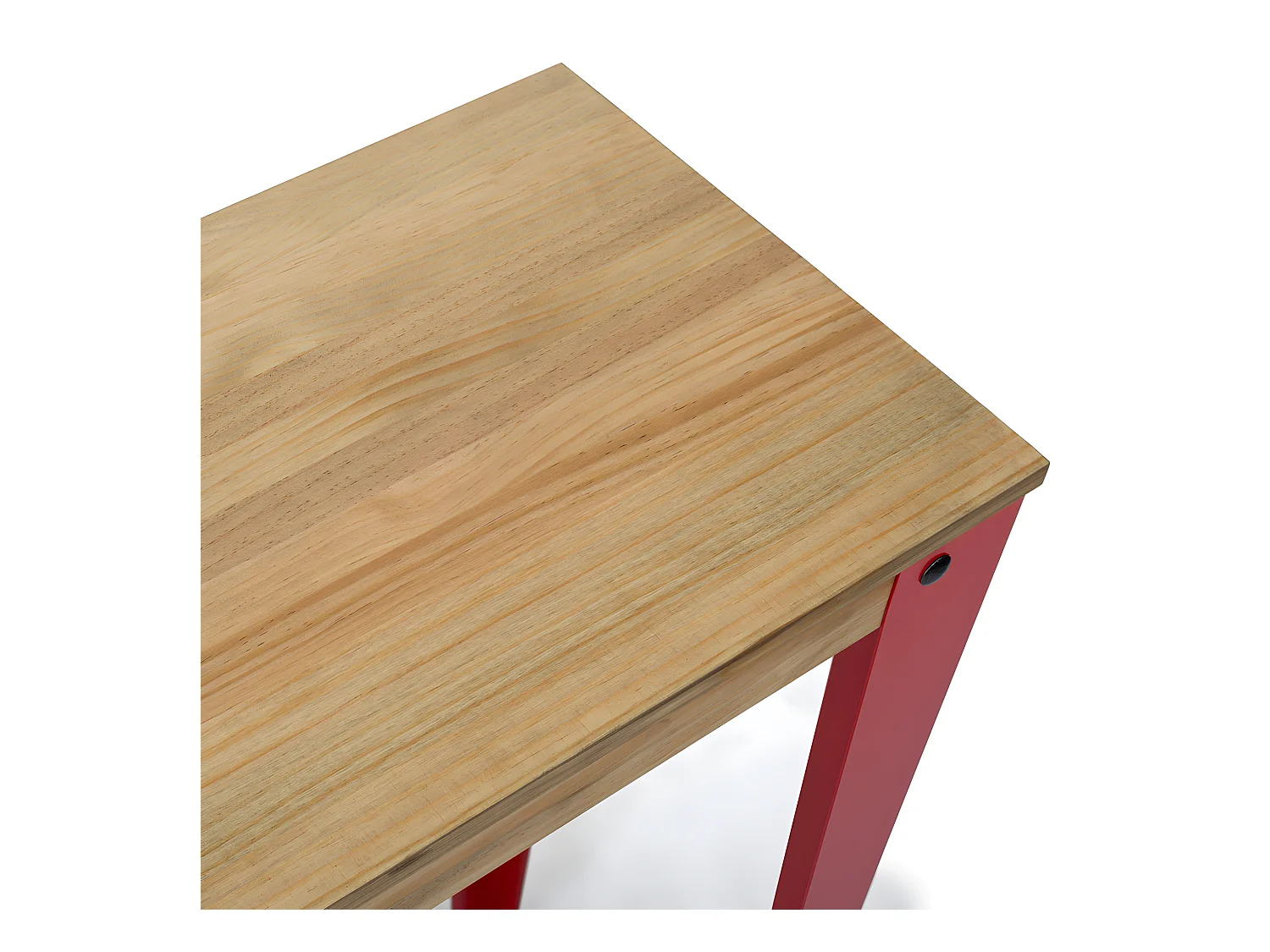 Table Mange debout Lunds 40x140x110cm  Rouge-Vieilli. Box Furniture