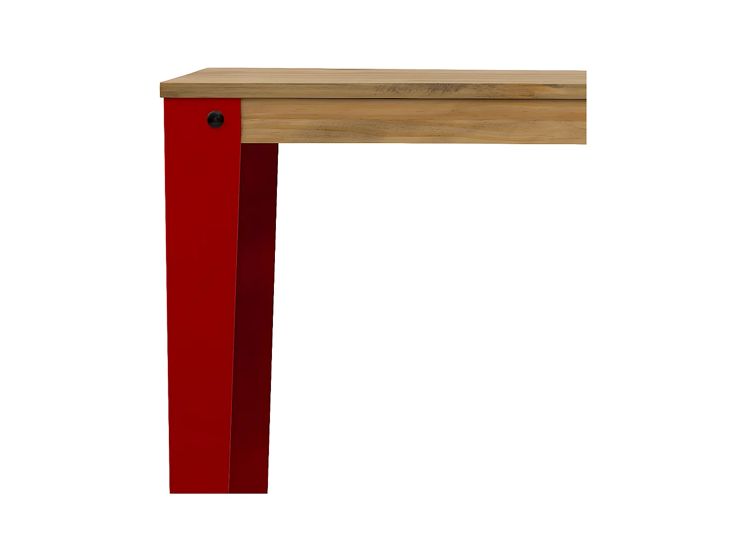 Table Mange debout Lunds 40x140x110cm  Rouge-Vieilli. Box Furniture