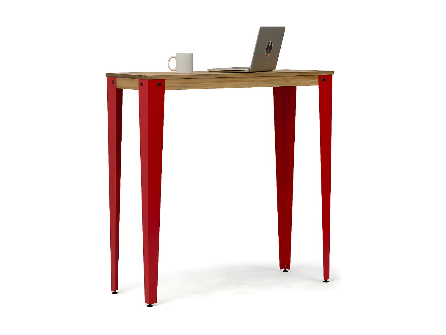 Table Mange debout Lunds 40x140x110cm  Rouge-Vieilli. Box Furniture