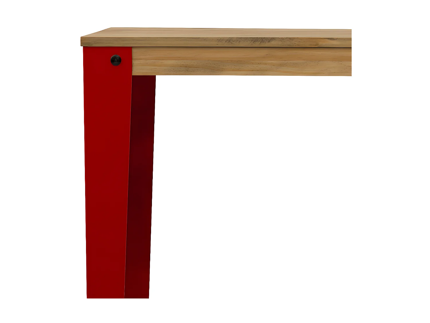 Table Mange debout Lunds 40x140x110cm  Rouge-Vieilli. Box Furniture
