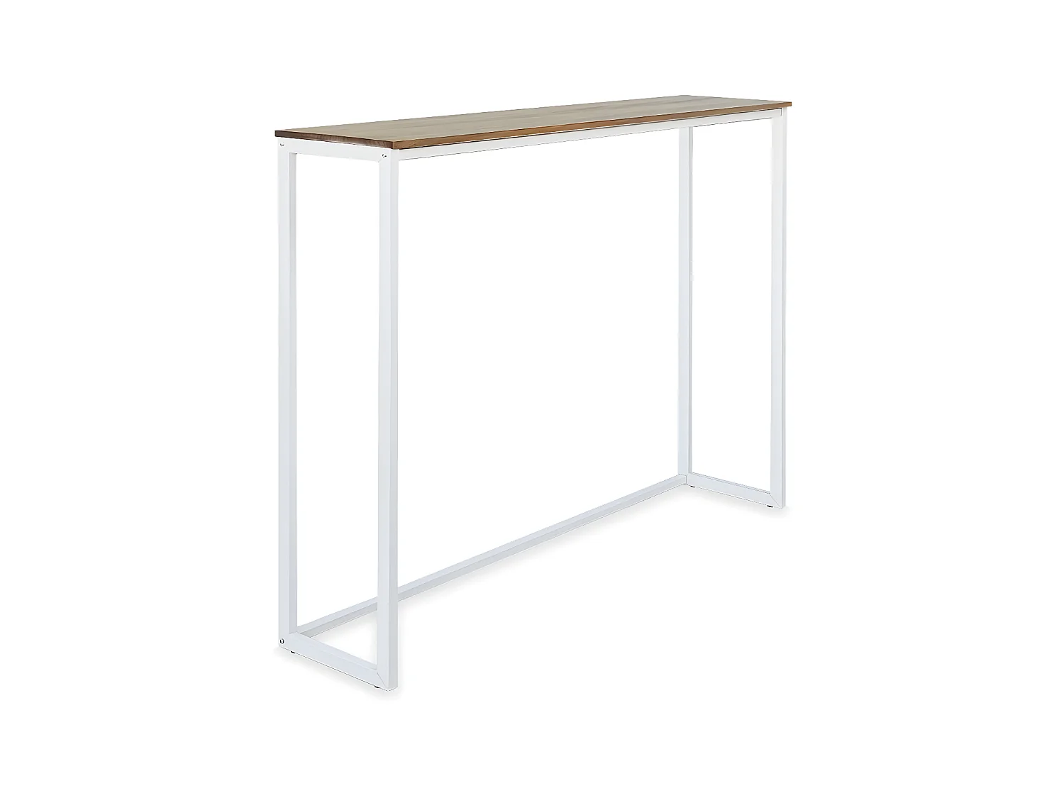 Mesa de Bar ECO Line estilo industrial  30x118x110cm Branco – Envelhido