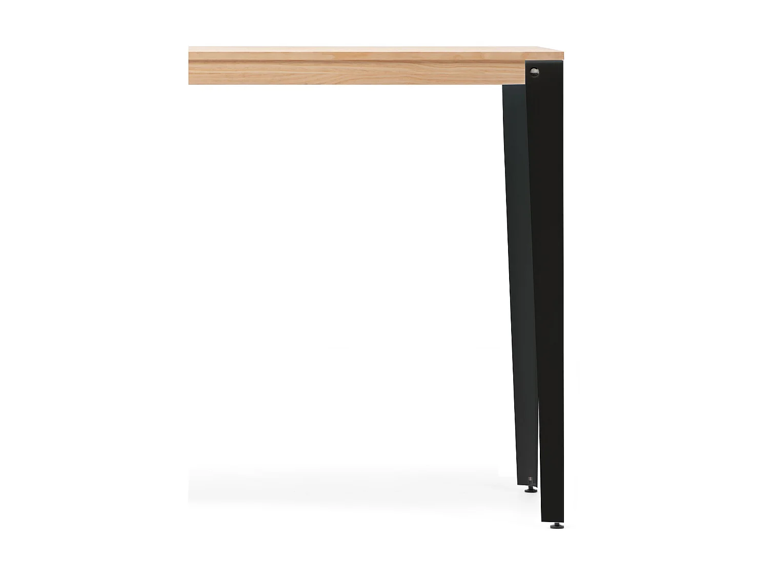 Mesa de Bar Lunds estilo nordico  80x140x110cm Preto – Natural
