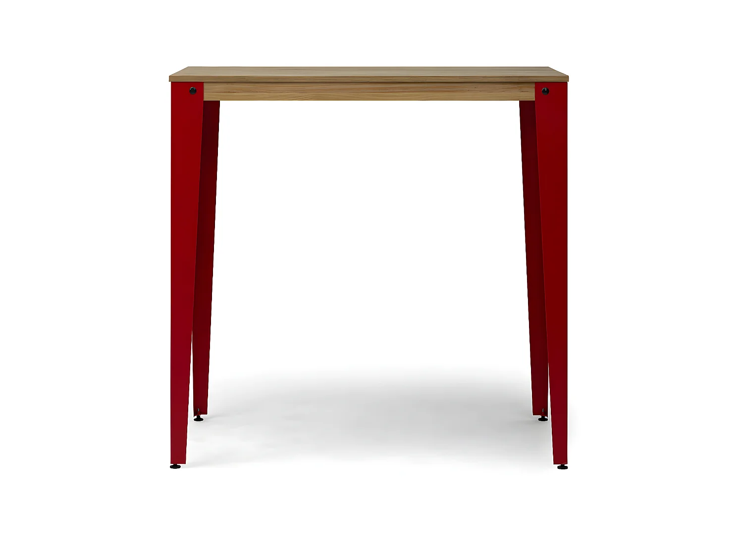 Table Mange debout Lunds 90X160x110cm  Rouge-Vieilli. Box Furniture