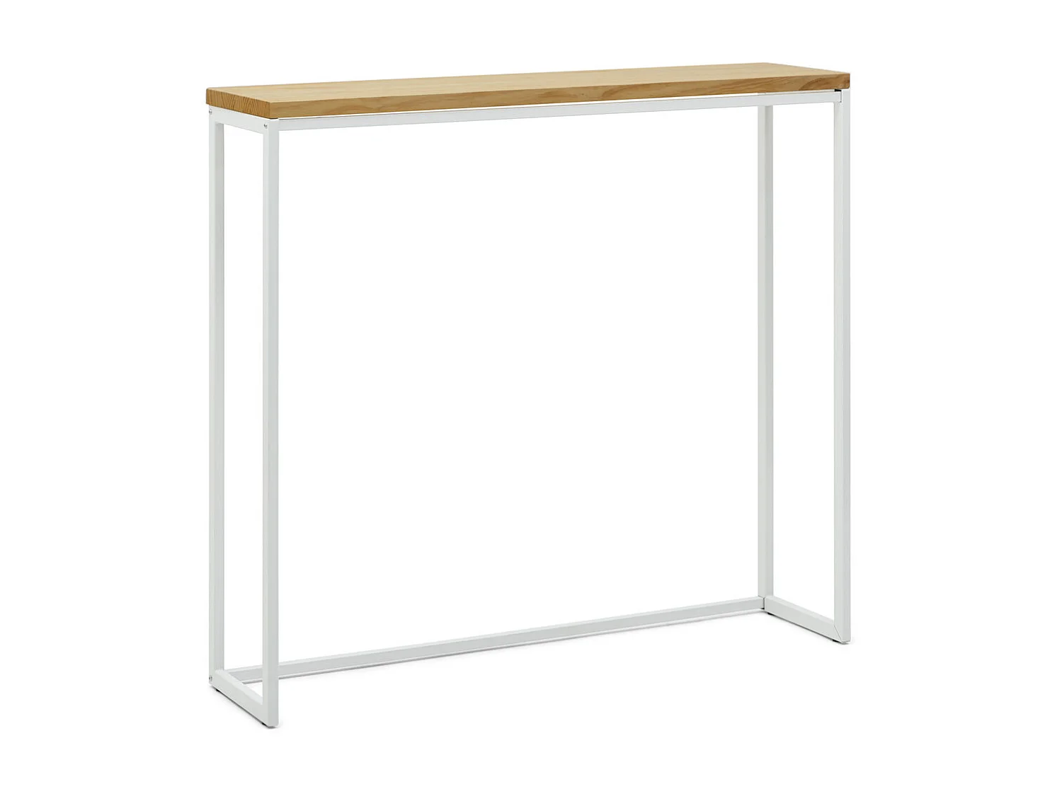 Tavolo da bar stretto stile industriale vintage - 30x120x110cm Bianco