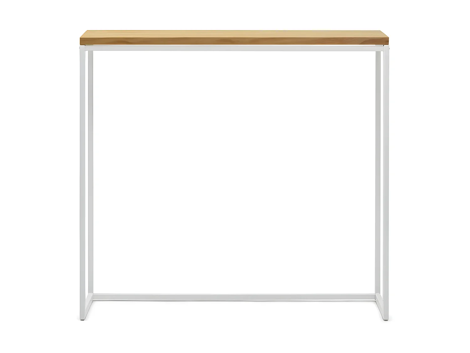 Tavolo da bar stretto stile industriale vintage - 30x120x110cm Bianco