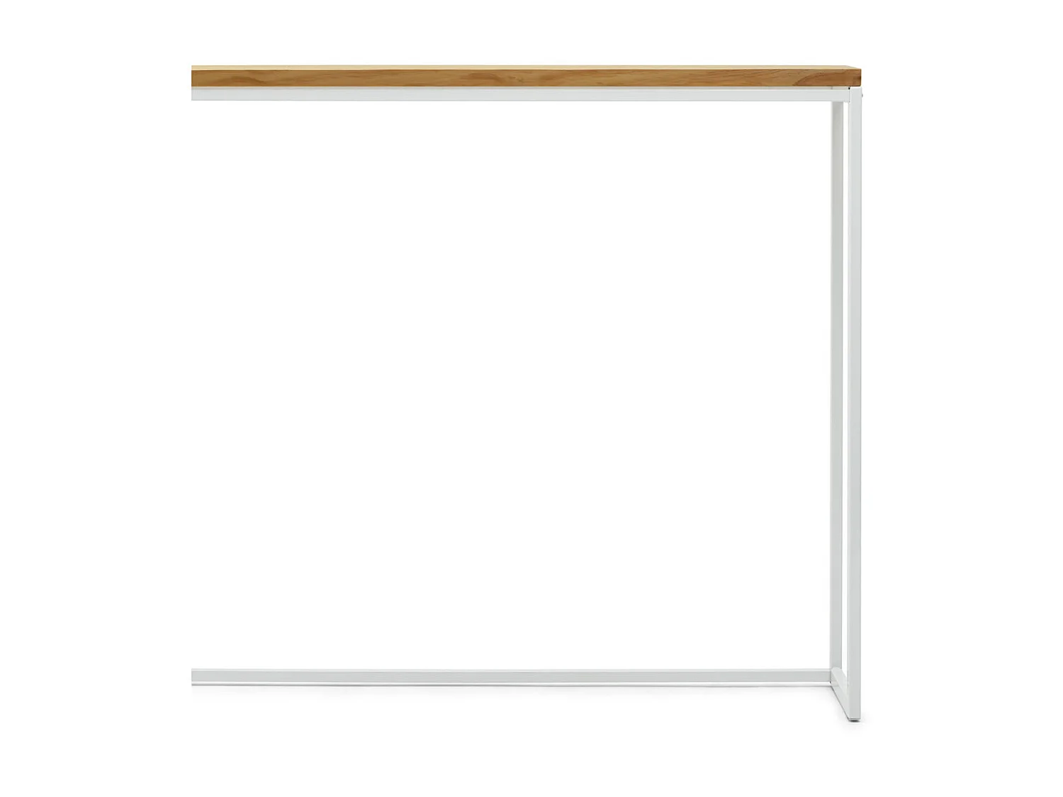 Tavolo da bar stretto stile industriale vintage - 30x120x110cm Bianco