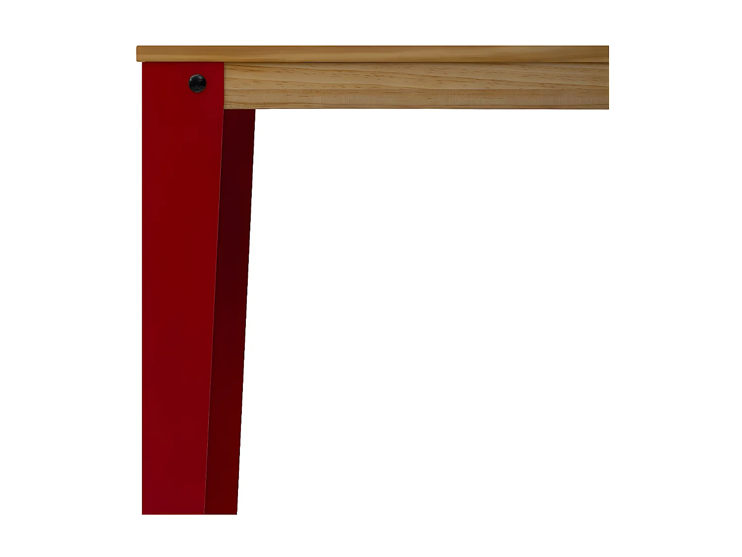 Mesa de Bar Lunds estilo nordico  40x140x110cm Vermelho – Natural