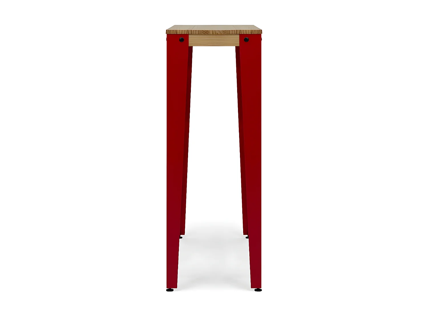 Mesa de Bar Lunds estilo nordico  40x140x110cm Vermelho – Natural