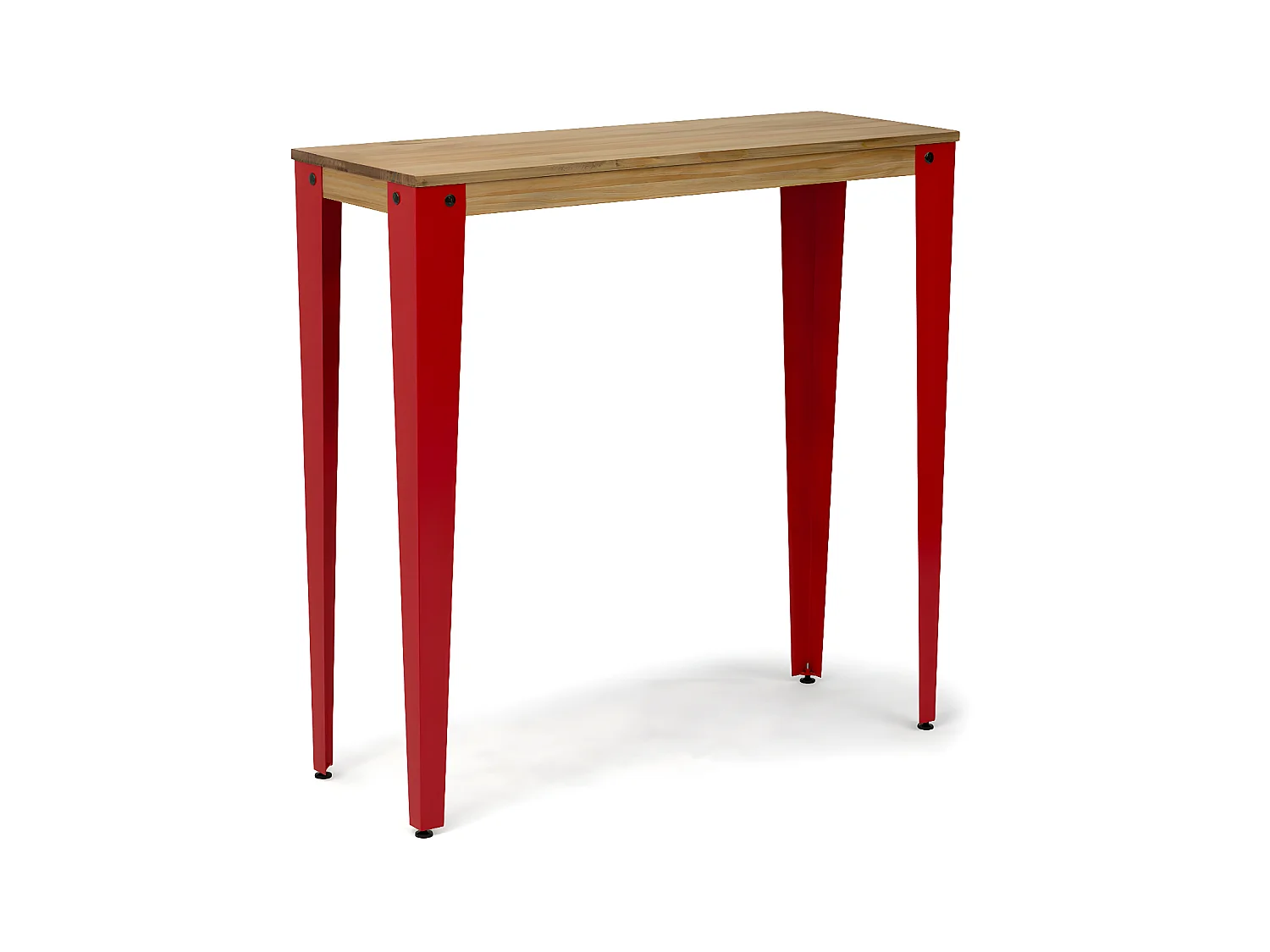 Table Mange debout Lunds 39x70x110cm Rouge-Vieilli. Box Furniture